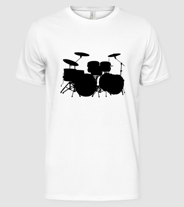 drum model alb pe tricou