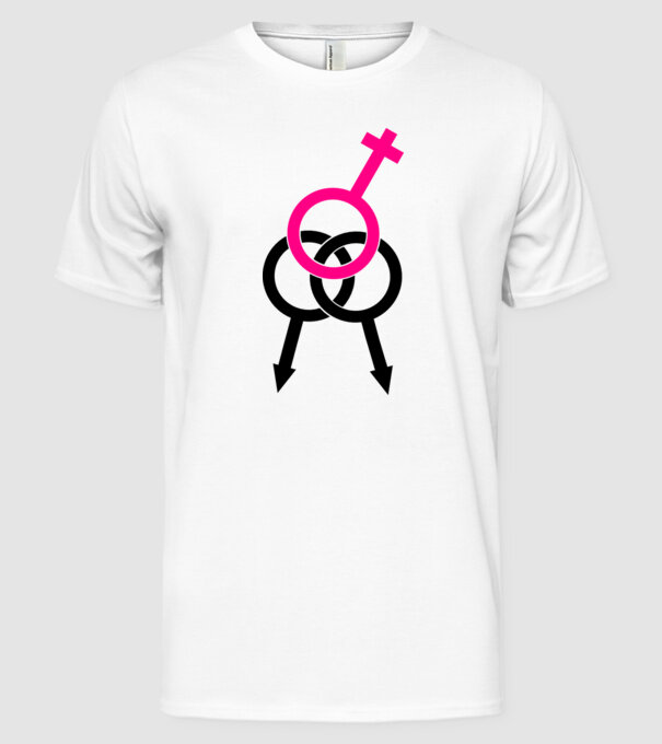 plăcere dublă model alb pe tricou