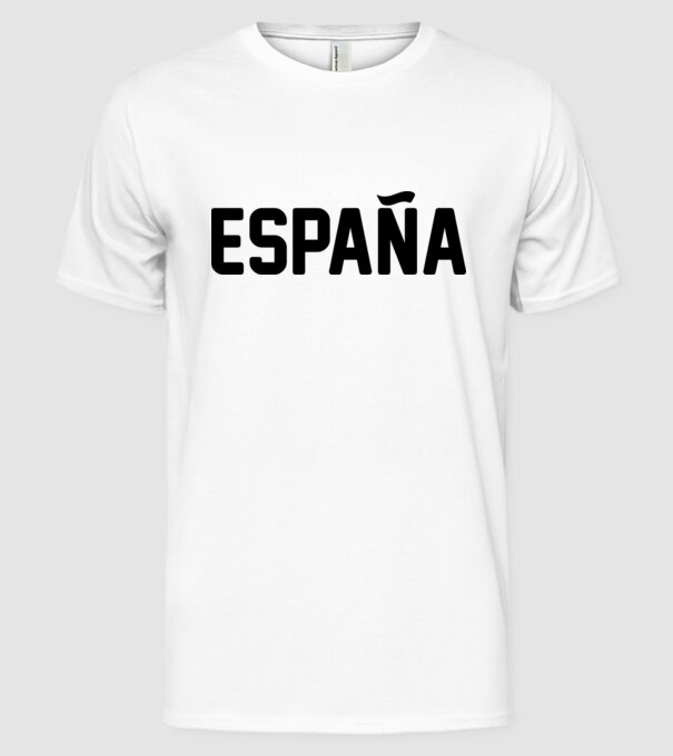Espana model alb pe tricou