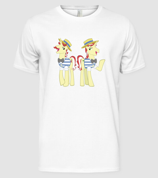 Flim Flam Brothers model alb pe tricou