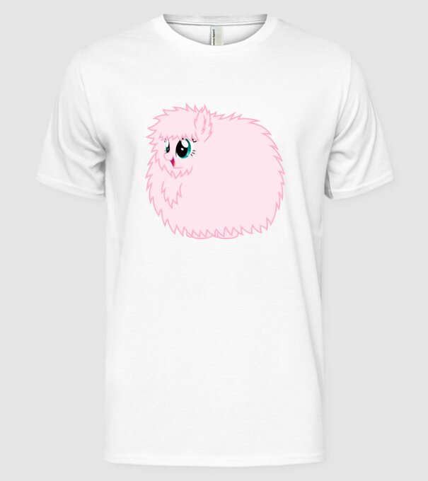 Fluffle Puff model alb pe tricou