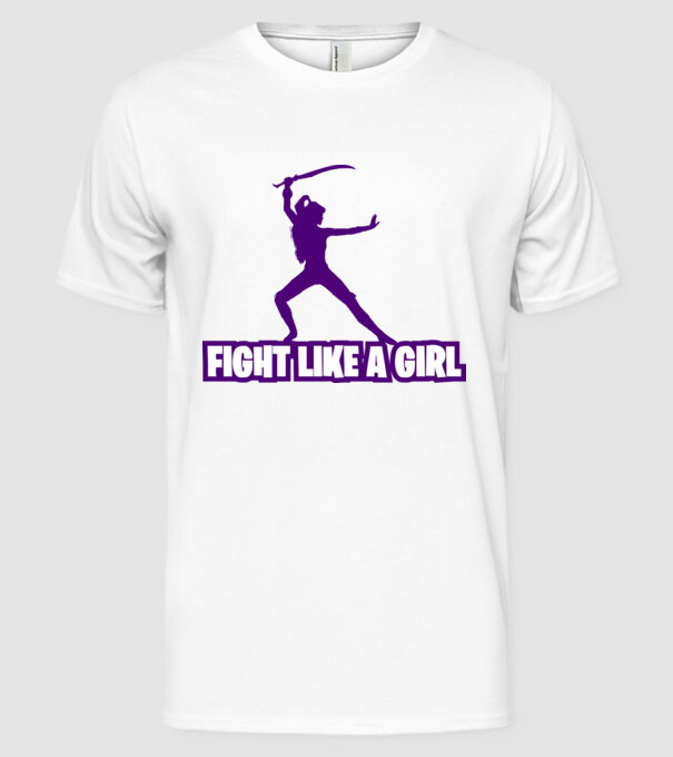 Fată Fortnite model alb pe tricou