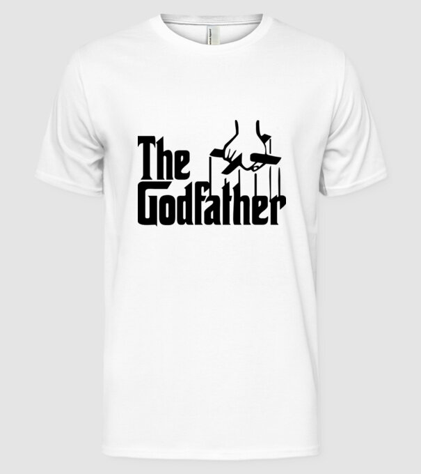 Godfather model alb pe tricou