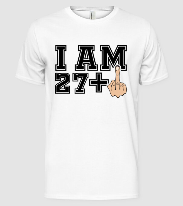 Funny Birthday I am 28 model alb pe tricou