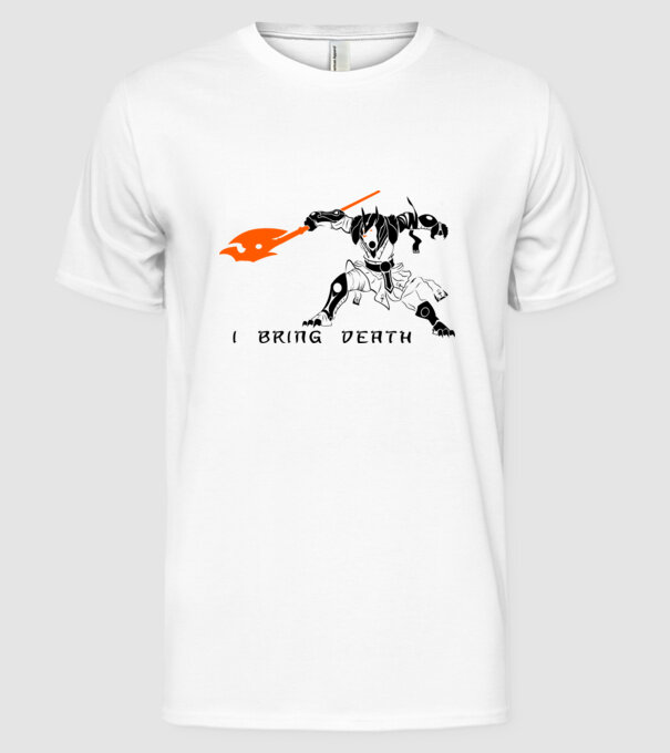 I bring death model alb pe tricou