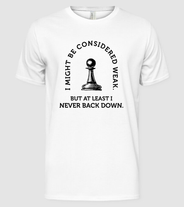 I might be considered weak lght model alb pe tricou