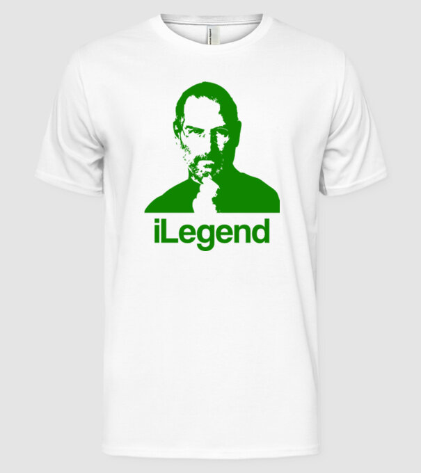 iLegend Steve Jobs model alb pe tricou