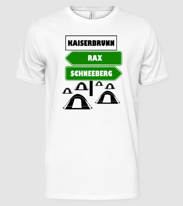 Kaiserbrunn model alb pe tricou