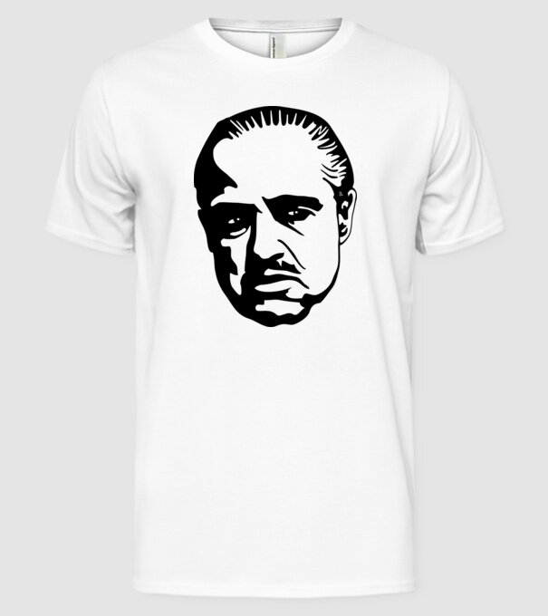 Godfather model alb pe tricou