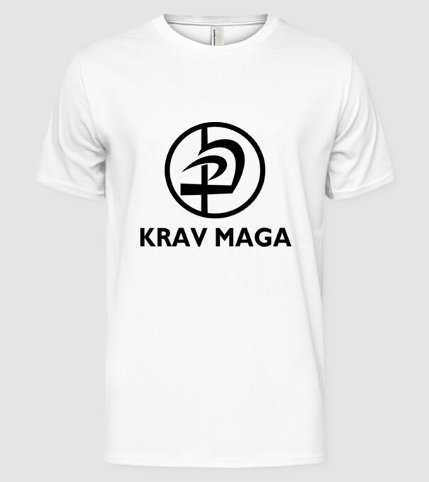 Kravmaga model alb pe tricou