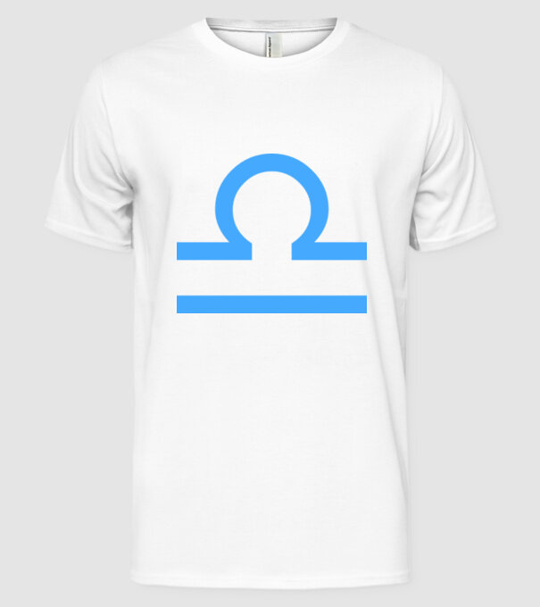 Libra Horoscope model alb pe tricou