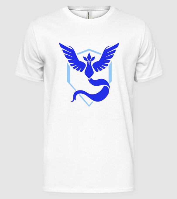 Mystic team logo model alb pe tricou