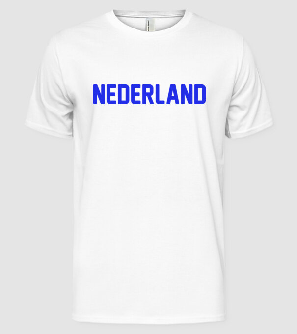 Nederland model alb pe tricou