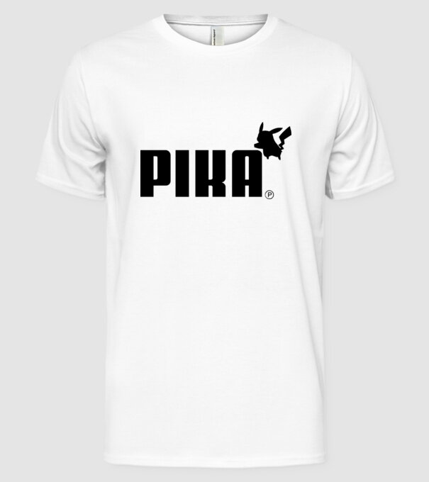 Puma Pikachu model alb pe tricou