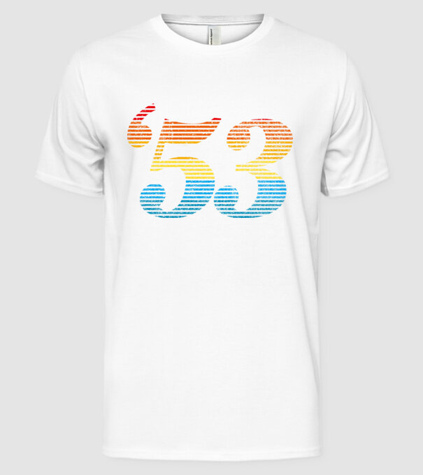 Retro Birthday 1953 model alb pe tricou