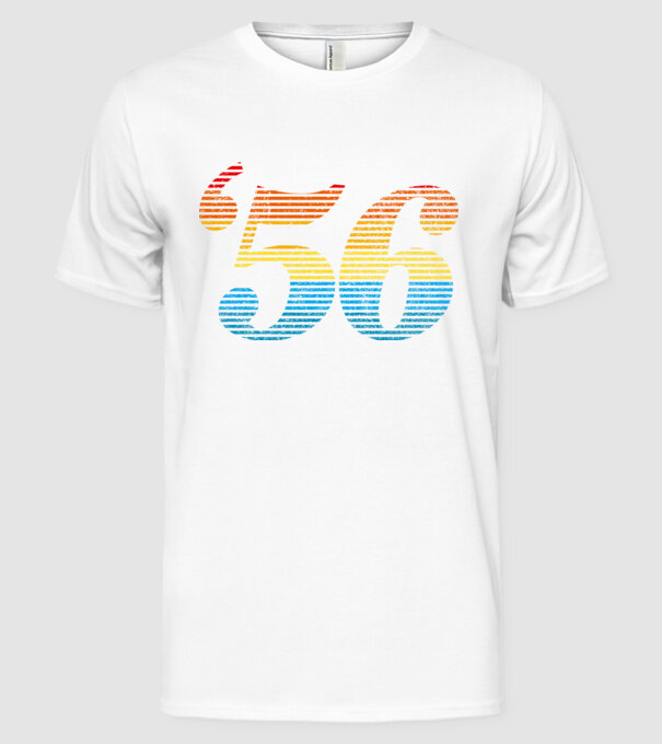 Retro Birthday 1956 model alb pe tricou