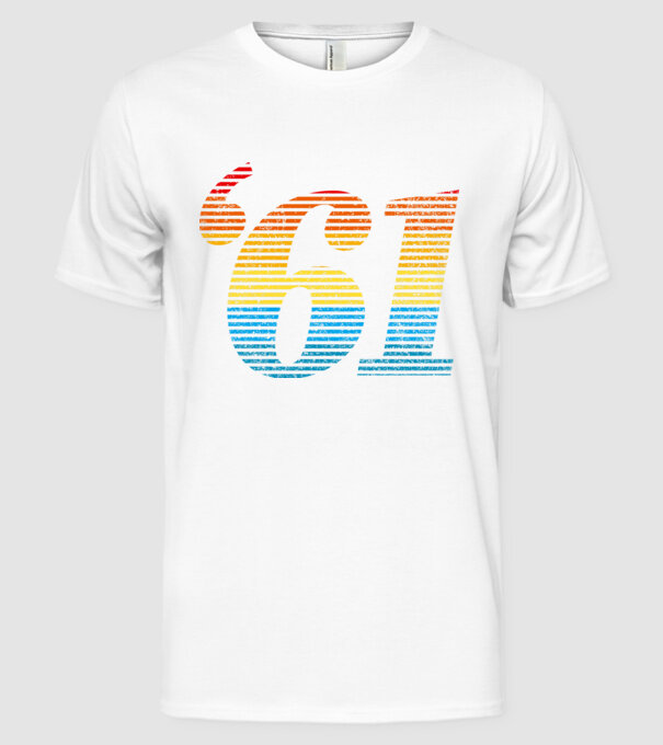 Retro Birthday 1961 model alb pe tricou
