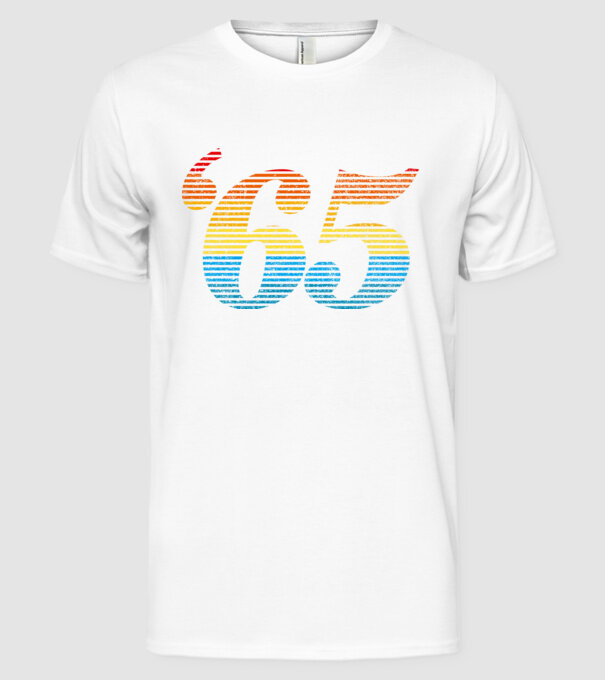 Retro Birthday 1965 model alb pe tricou
