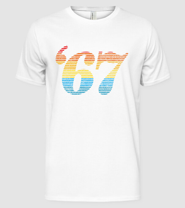 Retro Birthday 1967 model alb pe tricou