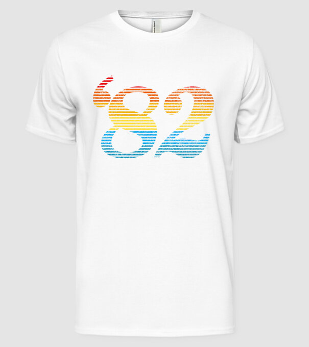 Retro Birthday 1982 model alb pe tricou