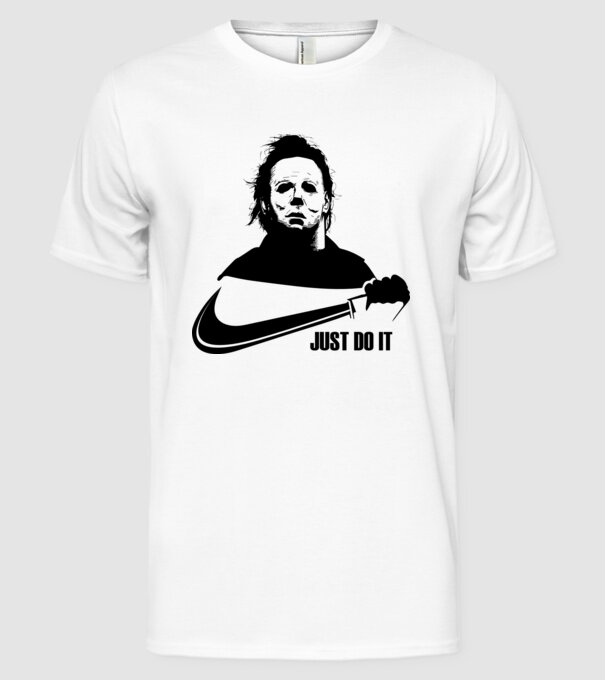Serial killer model alb pe tricou