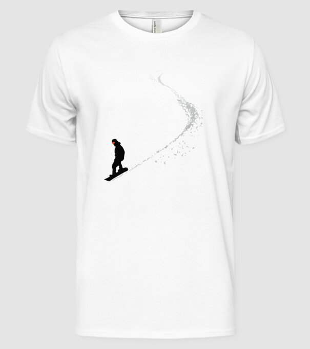 Slope Pantă model alb pe tricou