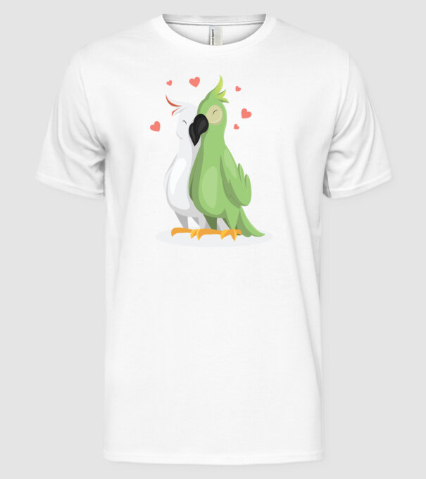 LENEȘI ÎNDRĂGOSTIȚI model alb pe tricou
