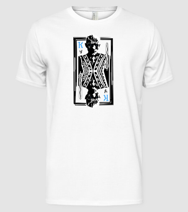 The Winter King model alb pe tricou