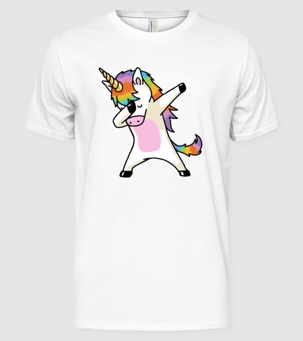 UNIDAB model alb pe tricou