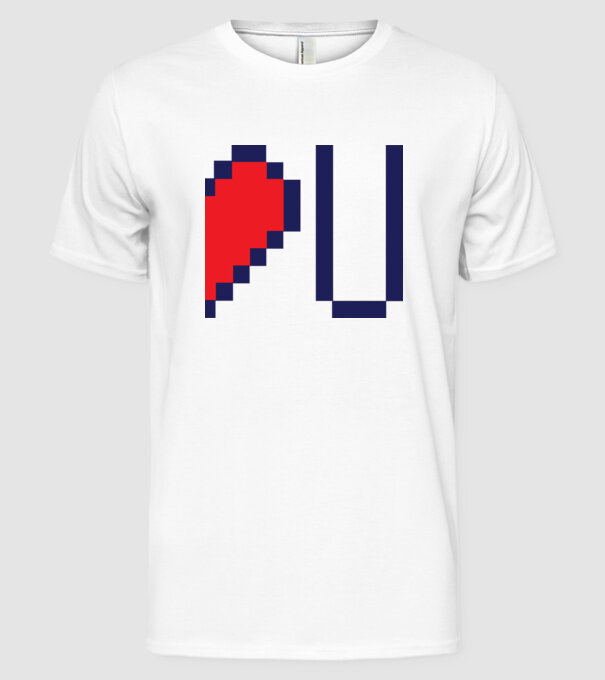 Love You 2nd part model alb pe tricou