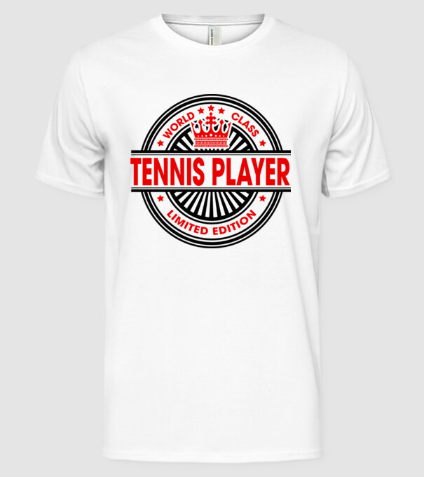 World class JUCĂTOR TENIS model alb pe tricou