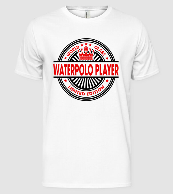 World class JUCĂTOR POLO PE APĂ model alb pe tricou