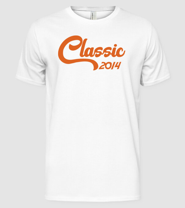 2014 Classic model alb pe tricou
