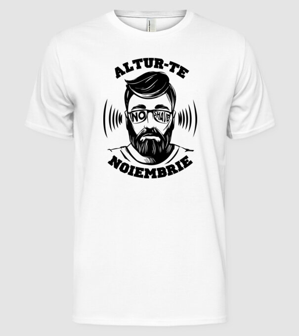 alătură-te - noiembrie model alb pe tricou