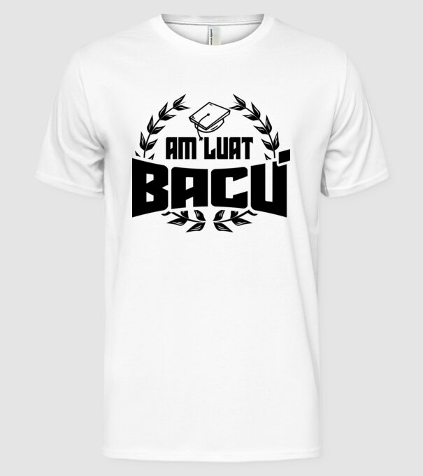 Am luat bacu model alb pe tricou