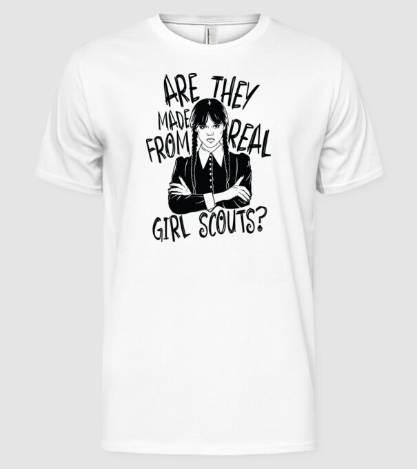 Are the made from real girl scouts model alb pe tricou