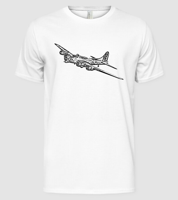 Avioane model alb pe tricou