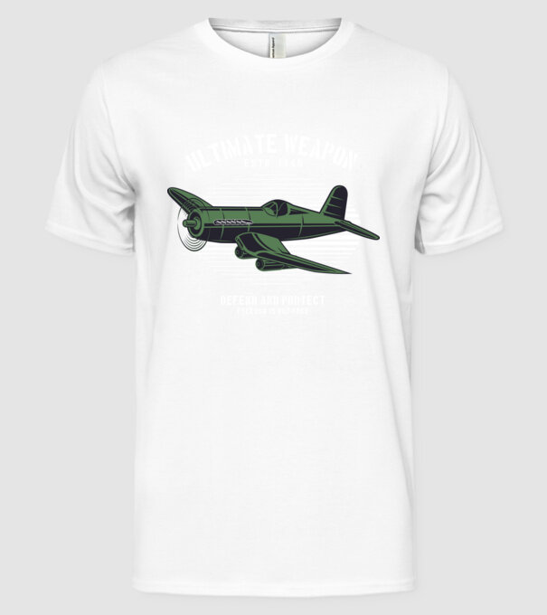 Avioane model alb pe tricou