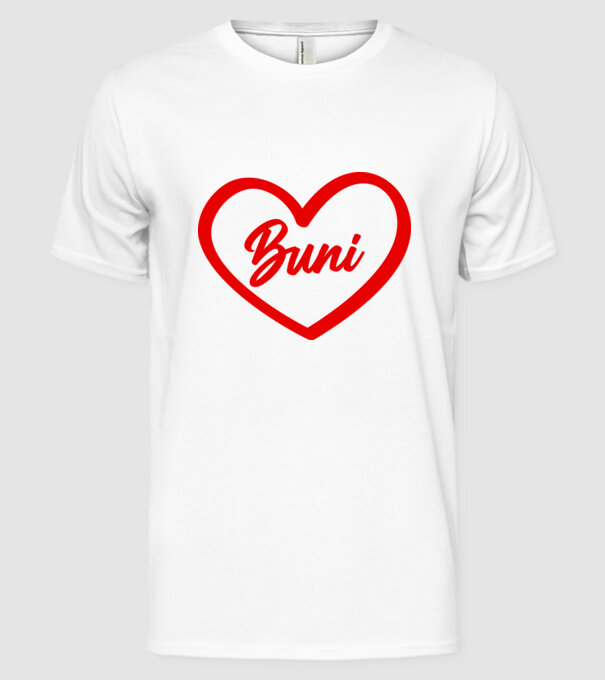 Buni model alb pe tricou