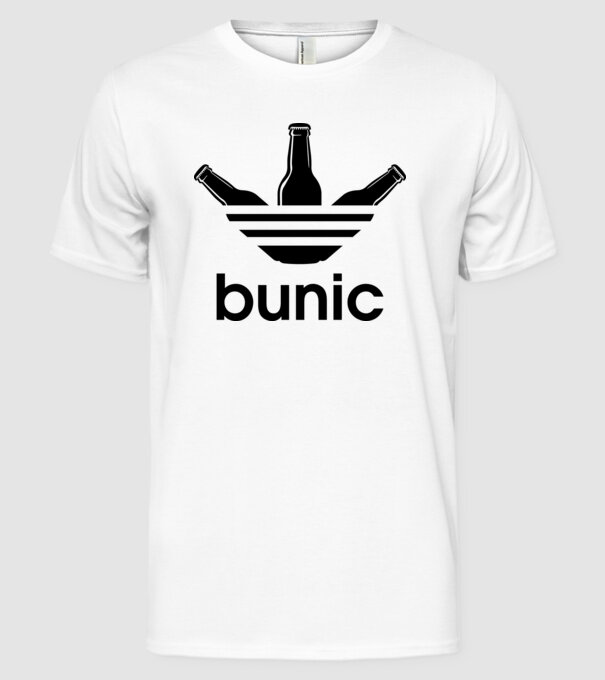 Bunicdidas model alb pe tricou