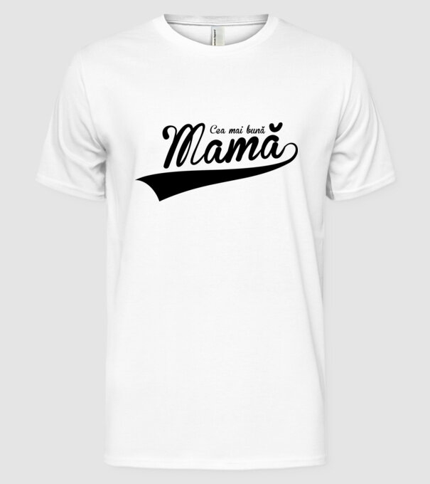 Cea mai bună mamă model alb pe tricou