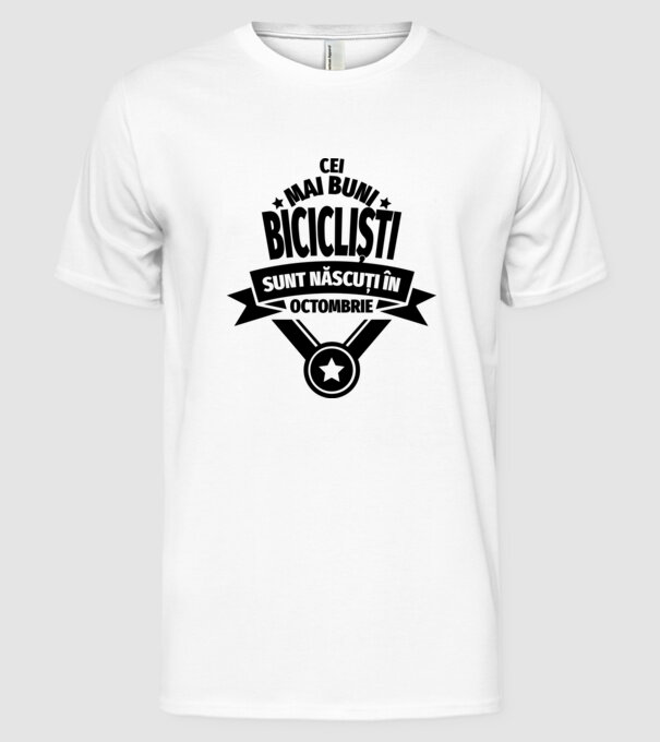 Cei mai buni barista sunt născuți în octombrie model alb pe tricou
