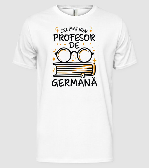 Cel mai profesor germană model alb pe tricou