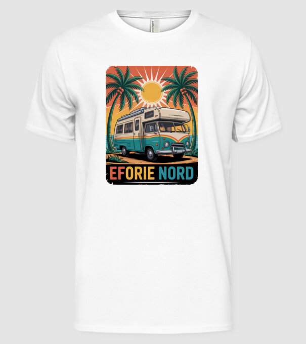 Eforie Nord model alb pe tricou