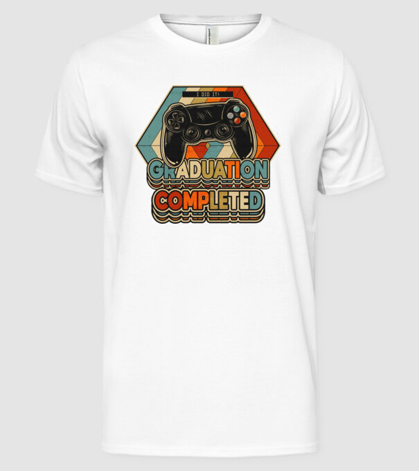 Graduation Completed model alb pe tricou