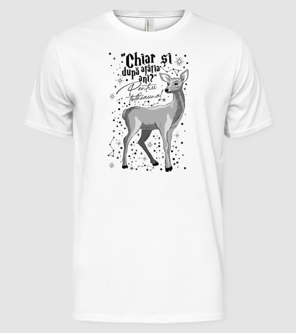 Harry Potter Valentine model alb pe tricou