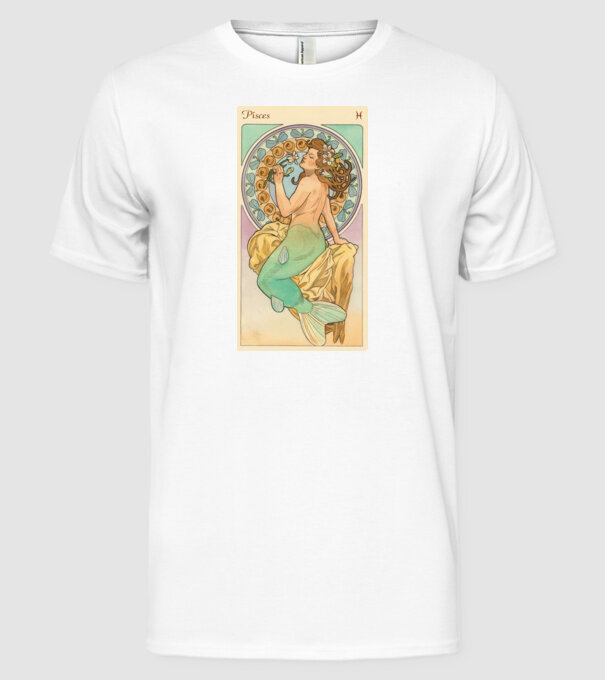 Horoscop Tarot PESTI model alb pe tricou
