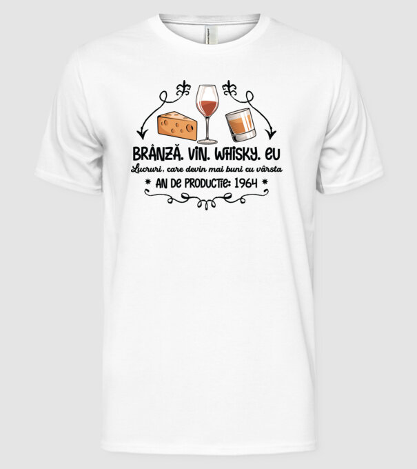 Lucruri, care devin mai buni cu vârsta 1964 60 de ani model alb pe tricou