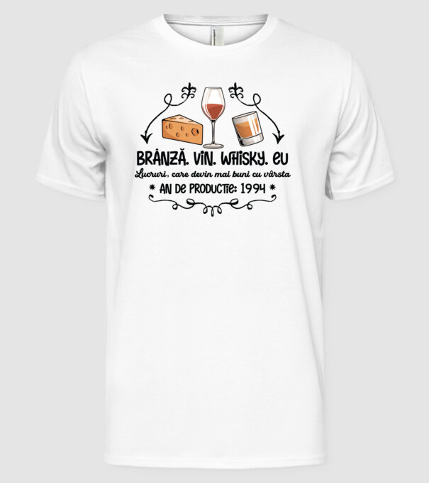 Lucruri, care devin mai buni cu vârsta 1994 30 de ani model alb pe tricou