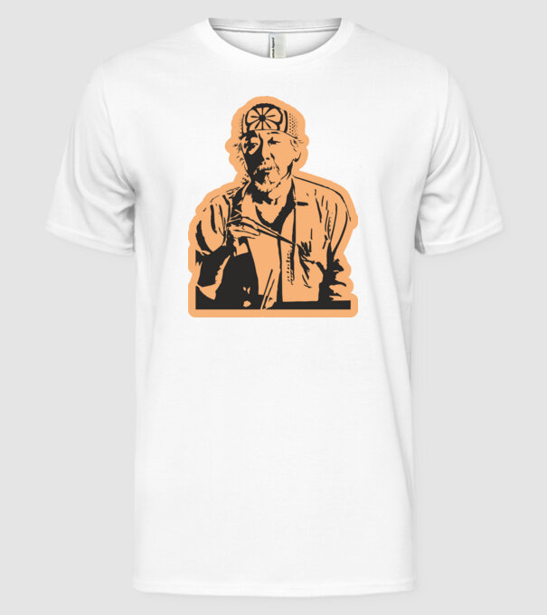Mister miyagi cobra kai model alb pe tricou